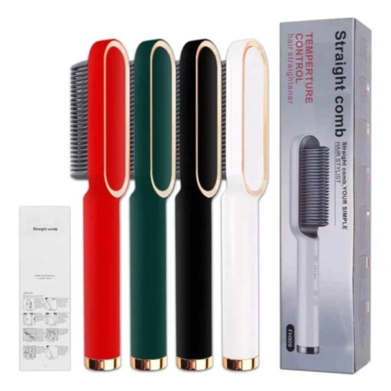 Hair Straightener Ceramic Heated Hair Brush Main Image